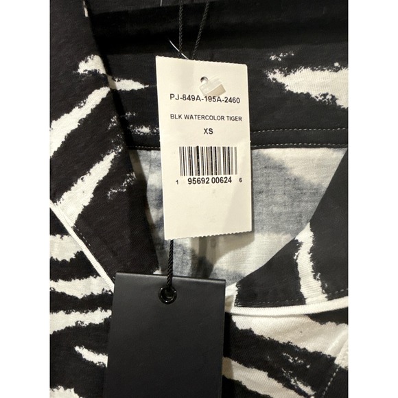 Rails Eva Pajama set black watercolor tiger Size XS - Picture 2 of 6